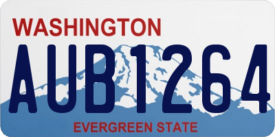 WA license plate AUB1264