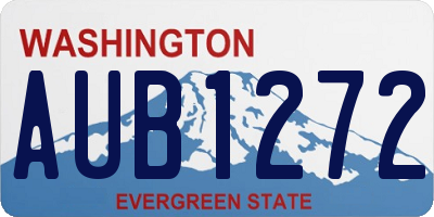 WA license plate AUB1272