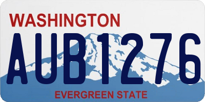 WA license plate AUB1276