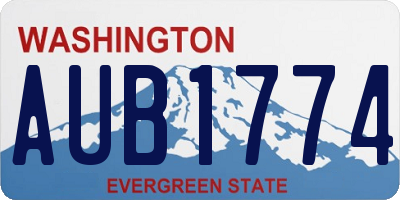 WA license plate AUB1774