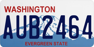 WA license plate AUB2464