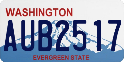 WA license plate AUB2517