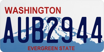 WA license plate AUB2944