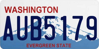 WA license plate AUB5179