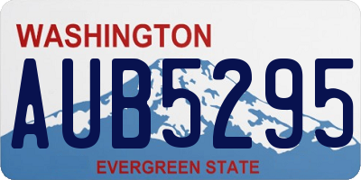 WA license plate AUB5295