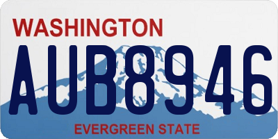 WA license plate AUB8946
