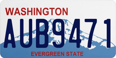 WA license plate AUB9471