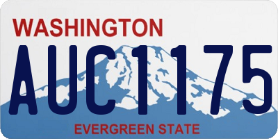 WA license plate AUC1175