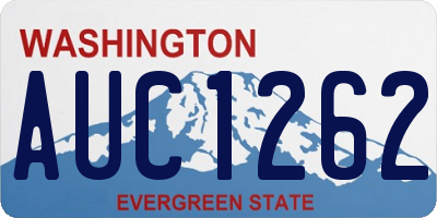 WA license plate AUC1262