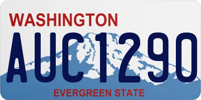 WA license plate AUC1290