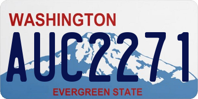 WA license plate AUC2271