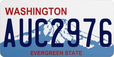 WA license plate AUC2976