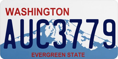 WA license plate AUC3779