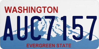 WA license plate AUC7157