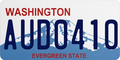 WA license plate AUD0410