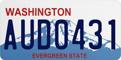 WA license plate AUD0431