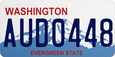 WA license plate AUD0448