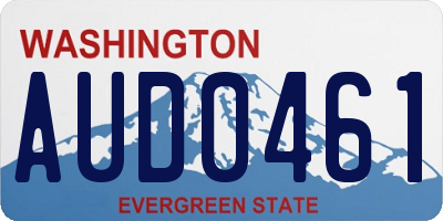 WA license plate AUD0461