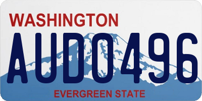 WA license plate AUD0496