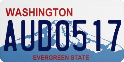 WA license plate AUD0517