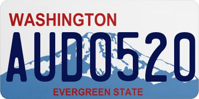 WA license plate AUD0520
