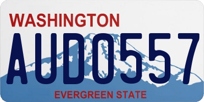 WA license plate AUD0557
