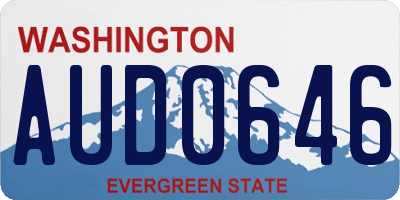 WA license plate AUD0646
