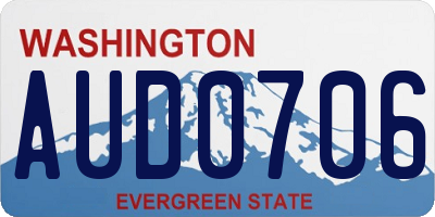 WA license plate AUD0706