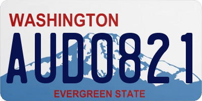 WA license plate AUD0821