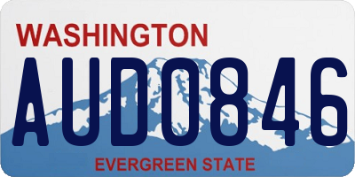 WA license plate AUD0846