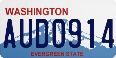 WA license plate AUD0914