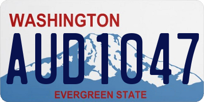 WA license plate AUD1047