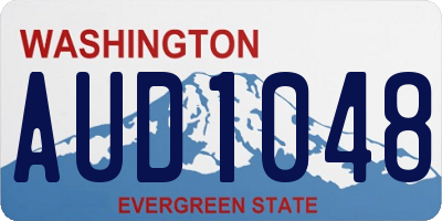 WA license plate AUD1048