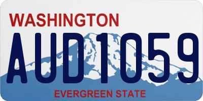 WA license plate AUD1059
