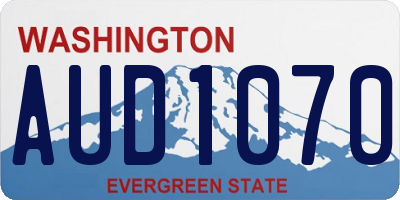 WA license plate AUD1070