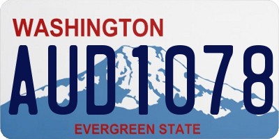 WA license plate AUD1078