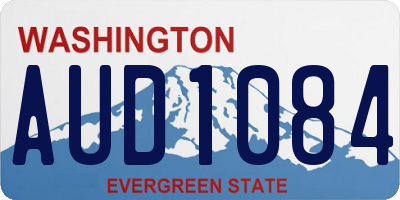 WA license plate AUD1084