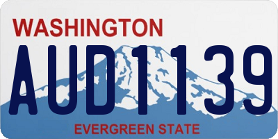 WA license plate AUD1139