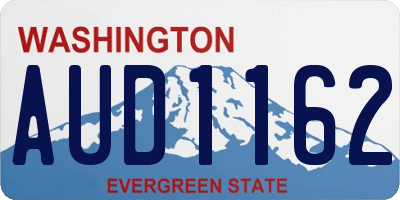 WA license plate AUD1162