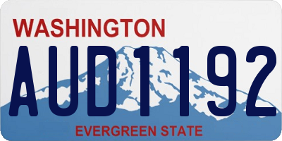 WA license plate AUD1192