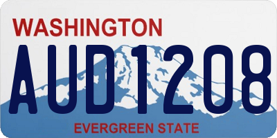 WA license plate AUD1208