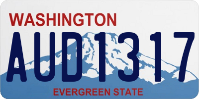 WA license plate AUD1317