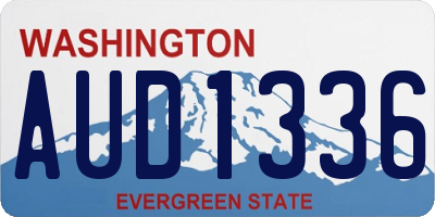 WA license plate AUD1336
