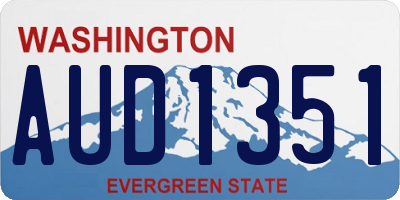 WA license plate AUD1351
