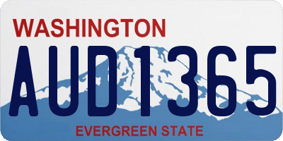 WA license plate AUD1365