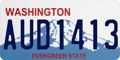 WA license plate AUD1413