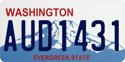 WA license plate AUD1431