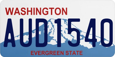 WA license plate AUD1540