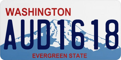 WA license plate AUD1618