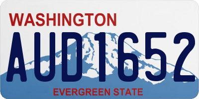 WA license plate AUD1652